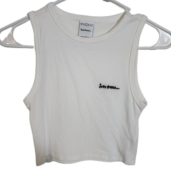 iets Fras Women's White Tank Top S/P - Picture 1 of 7
